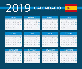 Calendar 2019 - Spanish Version