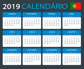 Calendar 2019 - Portuguese version