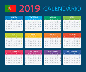 Calendar 2019 - Portuguese Version