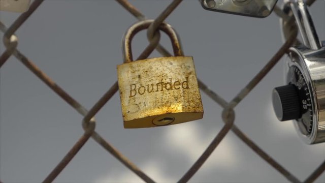 This video is about a slow motion view of love locks on fence. This video was filmed in 4k for best image quality.