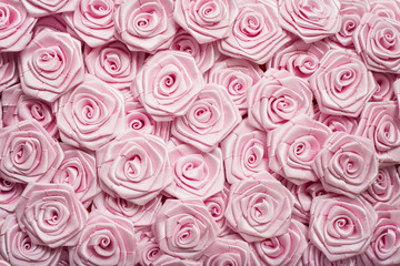 Wedding roses background. Light pink roses, decoration of the wedding party, delicate bride and bridesmaids texture