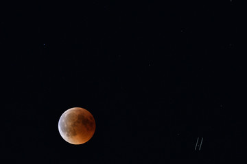 Red Moon in the sky 2018