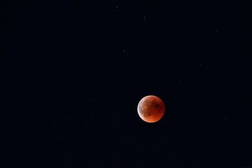 Red Moon in the sky 2018