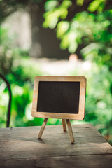Small blackboard with large space for your copy text