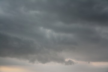 ominous clouds, Nimbostratus, rolling in, before the storm strikes.