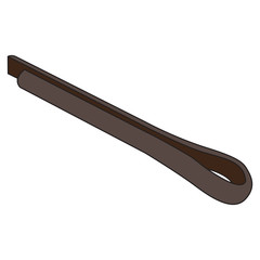 Vector image of a metal cotter pin