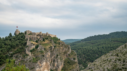 Naklejka premium Historyczny Boyabat kasztel w Sinop mieście, Turcja