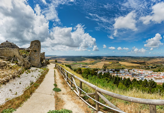 Castle ruins of Medina-Sidonia.