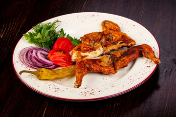 Roasted chicken wtih vegetables