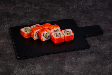 Japanese roll with eel