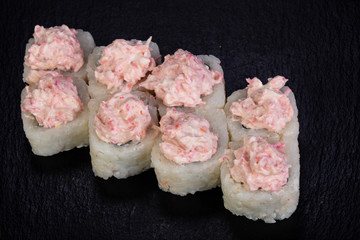 Japanese roll with crab