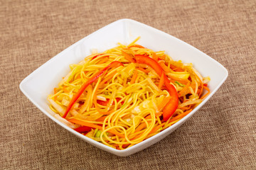 Wook noodle with vegetables