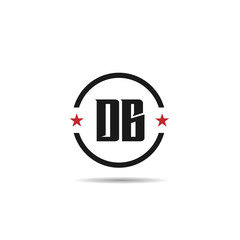 Initial Letter DB Logo Template Design