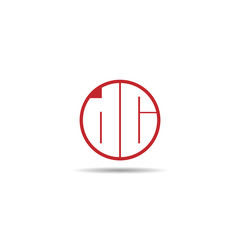 Initial Letter DC Logo Template Design