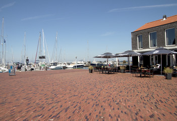 Terrace in  modern Marina at Bruinisse