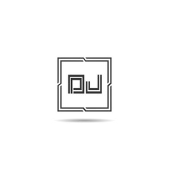 Initial Letter DJ Logo Template Design