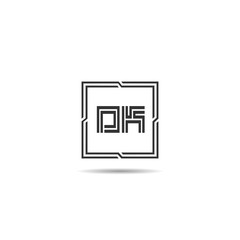 Initial Letter DK Logo Template Design