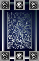 Graphical illustration of a Tarot card 2_2