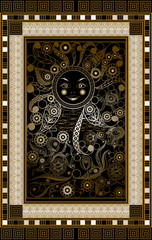 Graphical illustration of a Tarot card 3