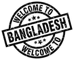 welcome to Bangladesh black stamp