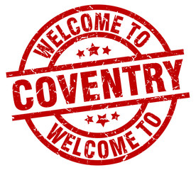 welcome to Coventry red stamp