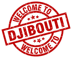 welcome to Djibouti red stamp