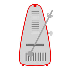 Metronome - flat vector graphic with transparent background