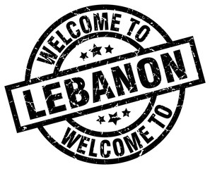welcome to Lebanon black stamp