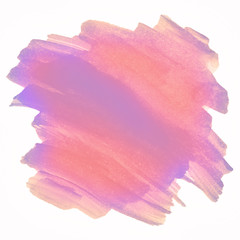 Watercolor stain light color. isolated on white background