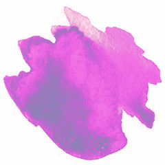 Watercolor stain light color. isolated on white background