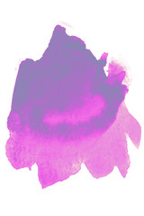 Watercolor stain light color. isolated on white background