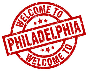 welcome to Philadelphia red stamp
