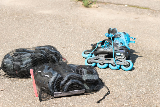 Rollers ready to hire on the asphalt