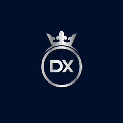 Initial Letter DX Logo Template Design