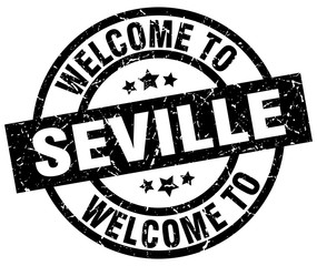 welcome to Seville black stamp