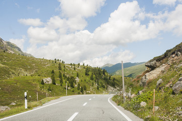 Flüela, Susch, Flüelapass, Passstrasse, Davos, Flüelatal, Graubünden, Unterengadin, Alpen,...