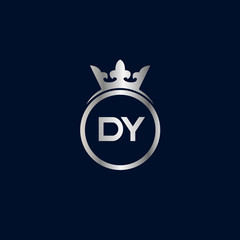 Initial Letter DY Logo Template Design