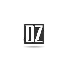 Obraz premium Initial Letter DZ Logo Template Design