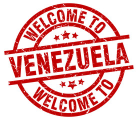 welcome to Venezuela red stamp
