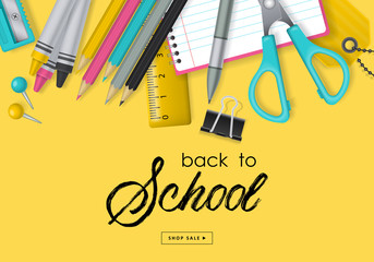 Back to school banner design