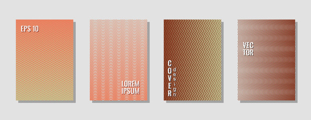 Brown cover templates, vector backgrounds