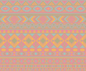 American indian pattern tribal ethnic motifs geometric vector background.