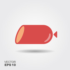Sausage vector icon