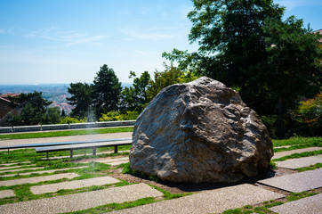 Gros Caillou Big Pebble in Croix-Rousse neighborhood in Lyon France