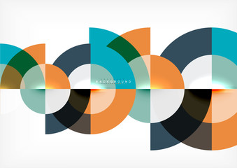 Fototapeta premium Modern circle abstract background