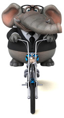 Fun elephant - 3D Illustration