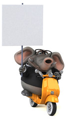 Fun elephant - 3D Illustration