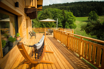 Terrasse de Chalet en bois