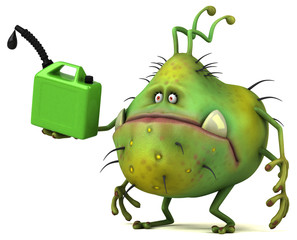 Fun germ - 3D Illustration