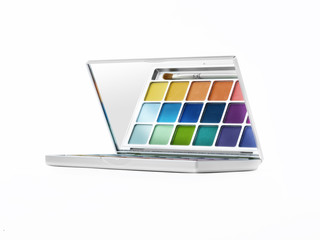 Colorful Makeup paletts